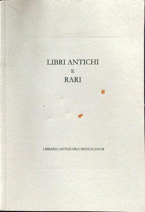 Libri antichi e rari catalogo 38