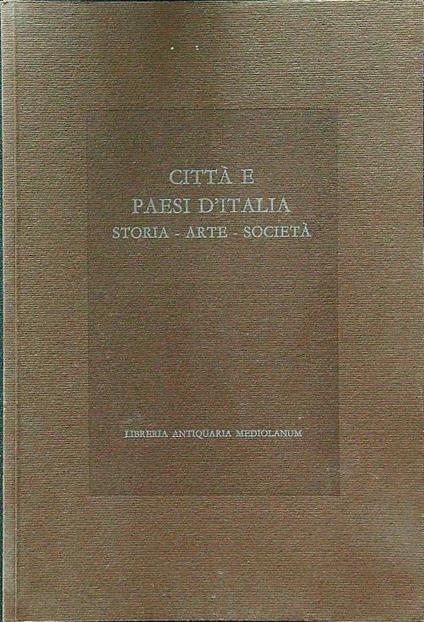 Città e paesi d'Italia catalogo 29 - copertina