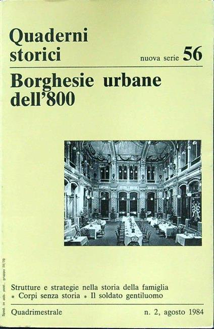 Borghesie urbane dell'800 - copertina
