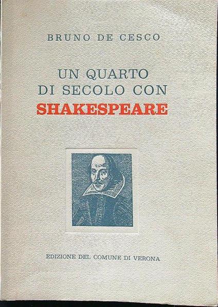 Un quarto di secolo con Shakespeare - copertina