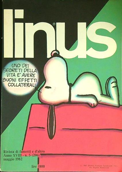 Linus n. 5/maggio 1982 - copertina