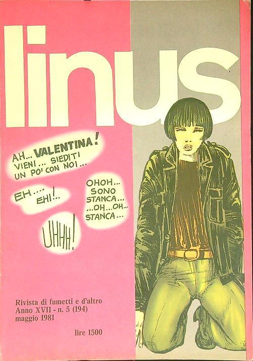 Linus n. 5/maggio 1981 - copertina