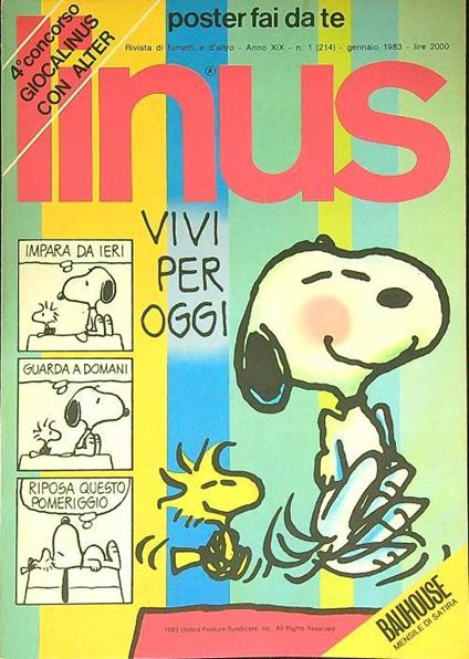 Linus n. 1/gennaio 1983 - copertina