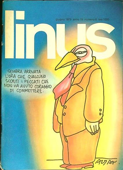 Linus n. 6/giugno 1979 - copertina