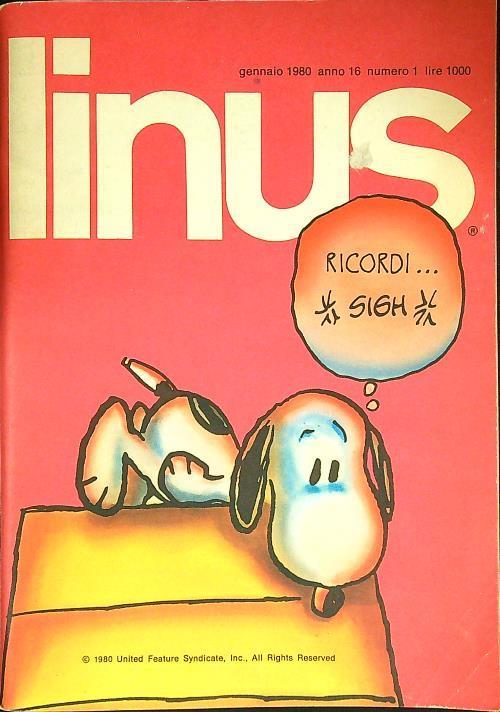 Linus n. 1/gennaio 1980 - copertina