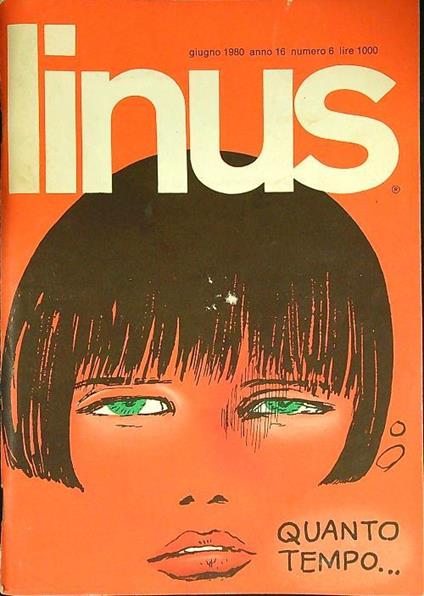 Linus n. 6/giugno 1980 - copertina