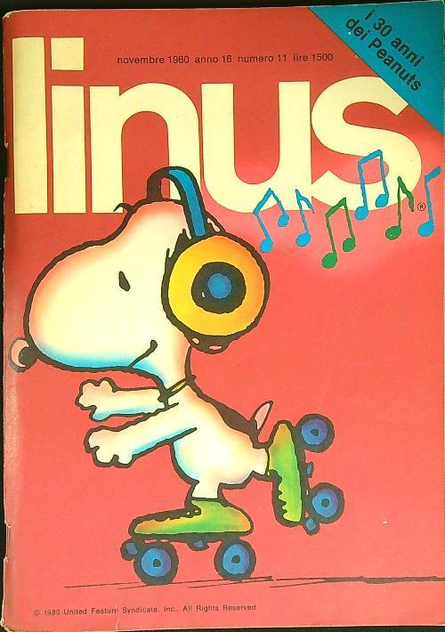 Linus n. 11/novembre 1980 - copertina