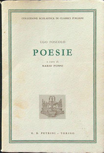 Poesie - Ugo Foscolo - copertina