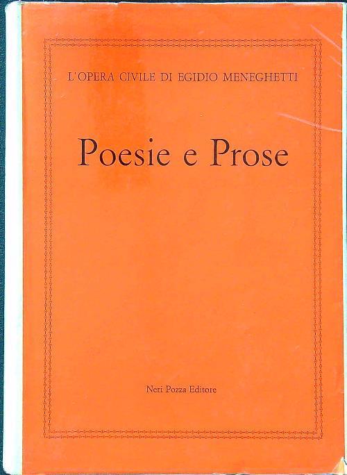 Poesie e prose - copertina