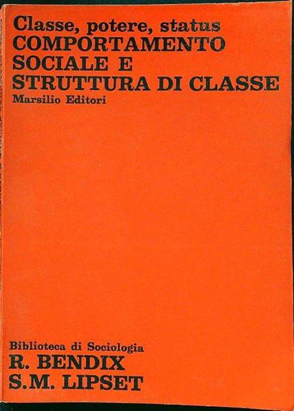 Comportamento sociale e struttura di classe - copertina