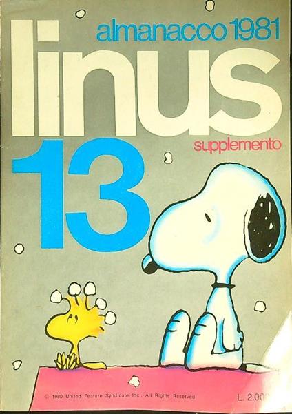 Linus almanacco 1981 - copertina