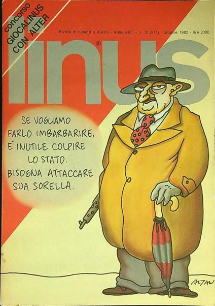 Linus n. 10/ottobre 1982 - copertina
