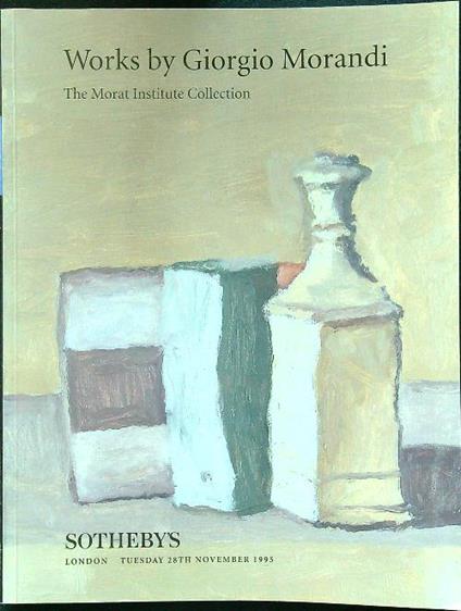 Sotheby's 28th november 1995 works by Giorgio Morandi - copertina