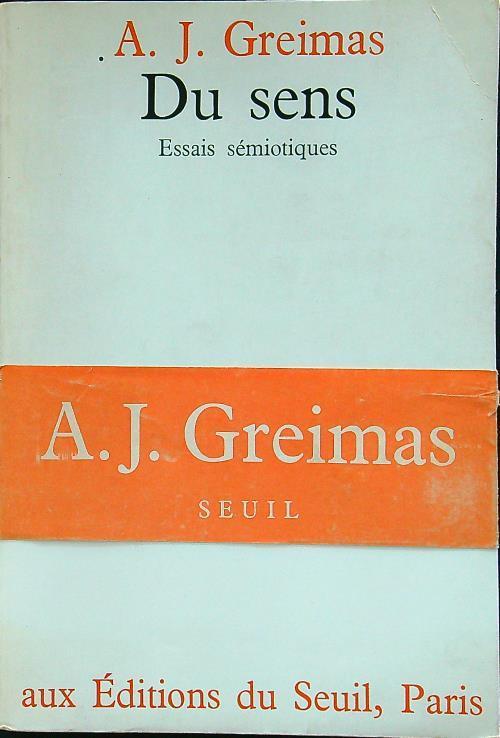 Du sens - A J. Greaimas - copertina