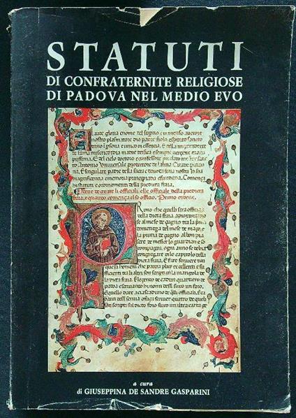 Statuti di confraternite religiose di Padova nel medio evo - copertina