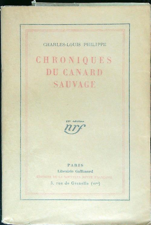 Chroniques du canard sauvage