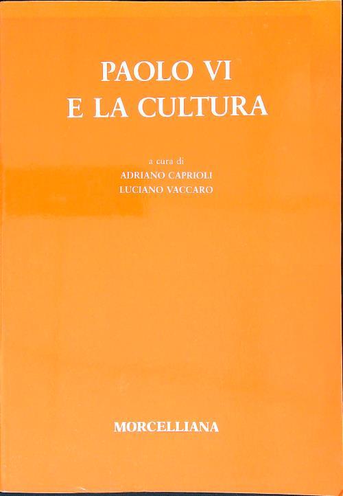 Paolo VI e la cultura - Carioli - copertina