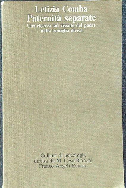 Paternità separate - Letizia Comba - copertina