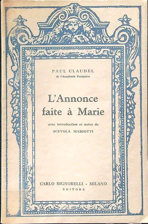 L' annonce faite a Marie