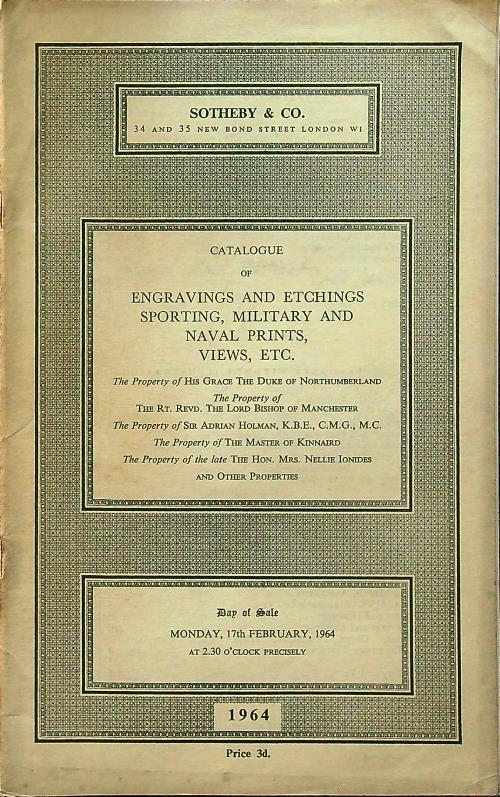 Catalogue of engravings and etchings sporting military and naval prints