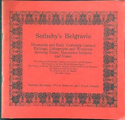 Nineteenth and early twentieth century etchings, lithographs and woodcuts - copertina