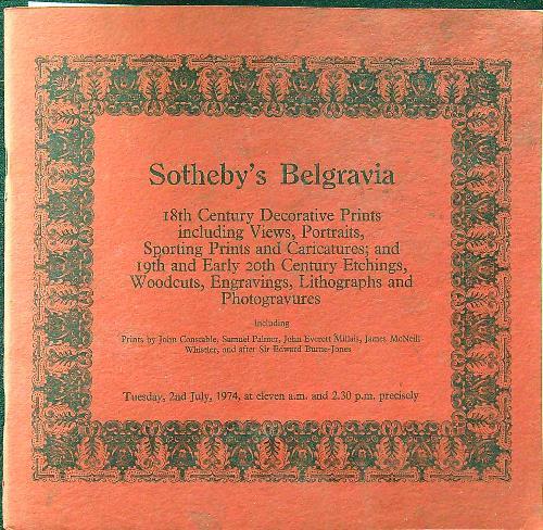 18th century decorative prints including views, portraits