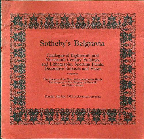 Catalogue of eighteenth and nineteenth century etchings