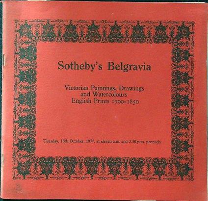 Victorian paintings, drawings and watercolours English prints 1700-1850 - copertina