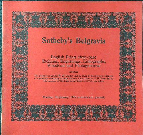 English prints 1800-1940 etchings, engravings, lithographs - copertina