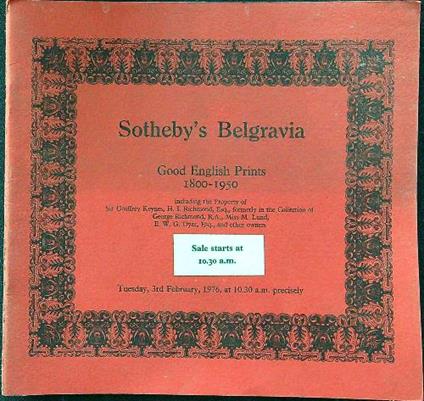 Good english prints 1800-1950 - copertina