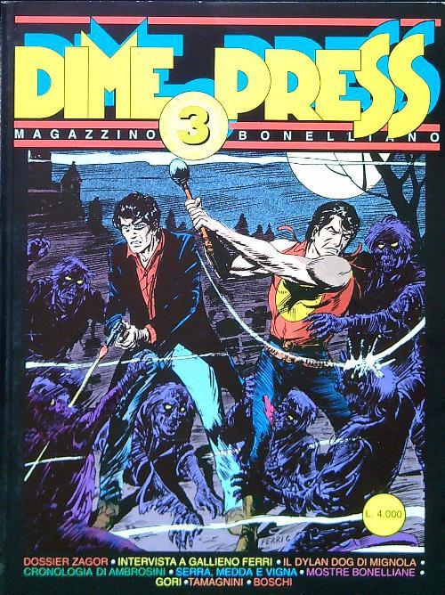Dime Press 3 Dossier Zagor - copertina