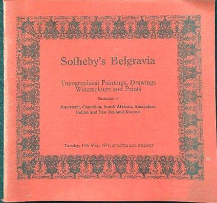 Topographical paintings, drawings watercolours and prints - copertina