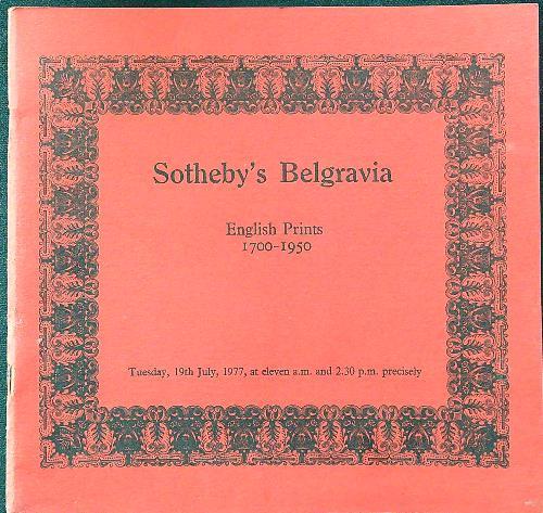 English prints 1700-1950 - copertina