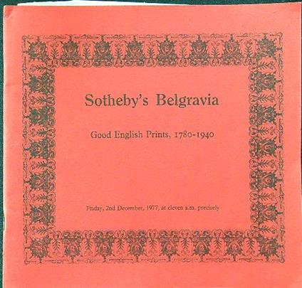 Good english prints 1780-1940 - copertina