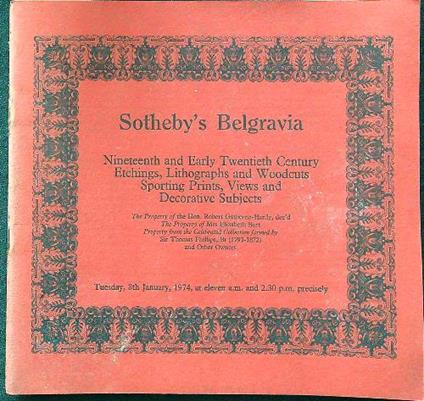 Nineteenth and early twentieth century etchings, lithographs and woodcuts - copertina