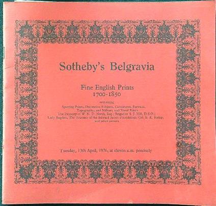Fine english prints 1700-1850 - copertina