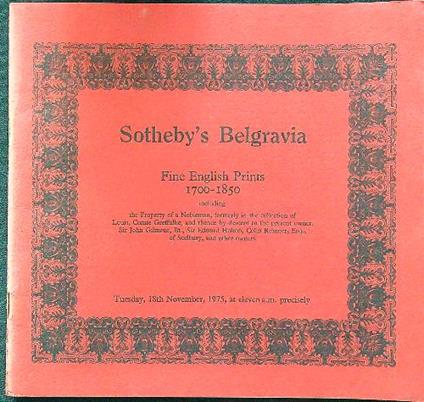 Fine english prints 1700-1850 - copertina