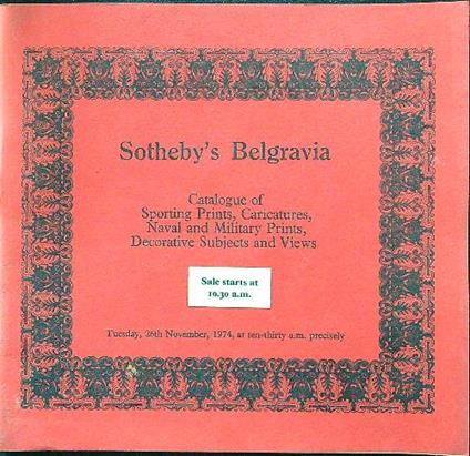 Catalogue of sporting prints, caricatures, naval and military - copertina