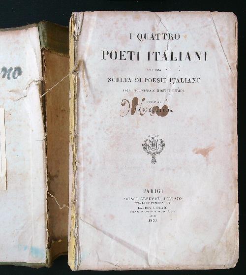 I quattro poeti italiani - copertina