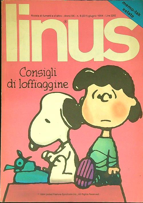 Linus n. 6/giugno 1984 - copertina