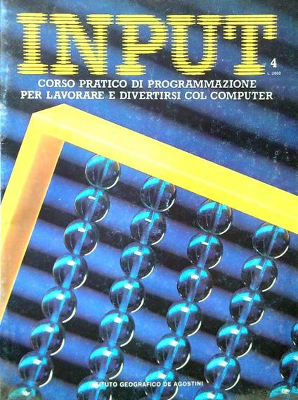 Input - Volume I, fascicolo 4 - copertina