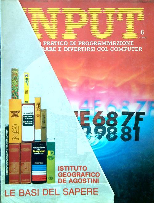 Input - Volume I, fascicolo 6 - copertina