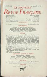 La nouvelle revue francaise n. 116/aout 1962