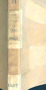 Leggi e decreti dal 998 al 1023. Anno 1882