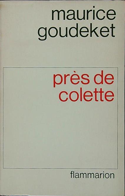 Près de Colette - copertina