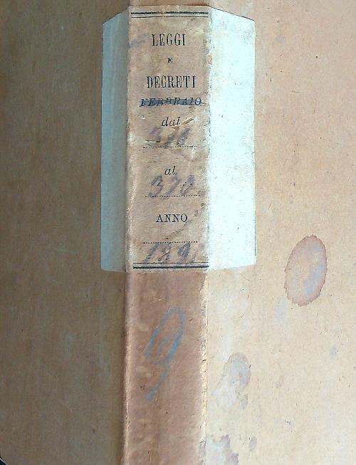 Leggi e decreti dal 310 al 370. Anno 1891