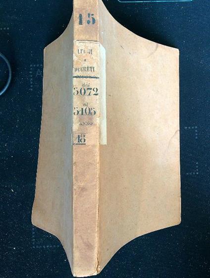 Leggi e decreti dal 5072 al 5105. Anno 1887 - copertina