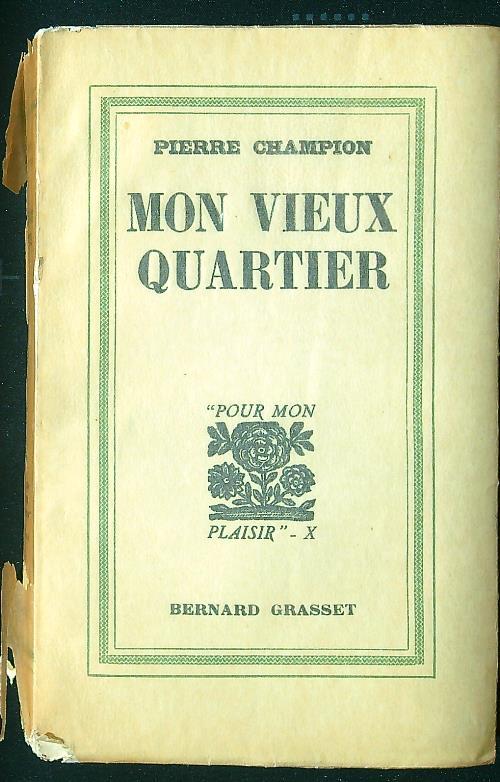 Mon Vieux Quartier - copertina