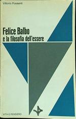 Felice Balbo e la filosofia dell'essere