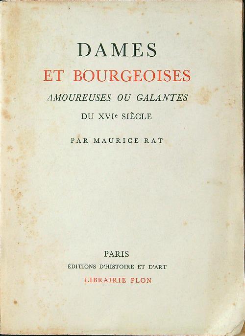 Dames et bourgeoises - Maurice Ray - copertina